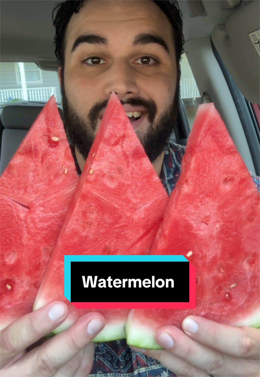 TikTok post by @guacbites for Leisure Project Co. Caption reads: Trying Watermelon for the First time + Tropical....