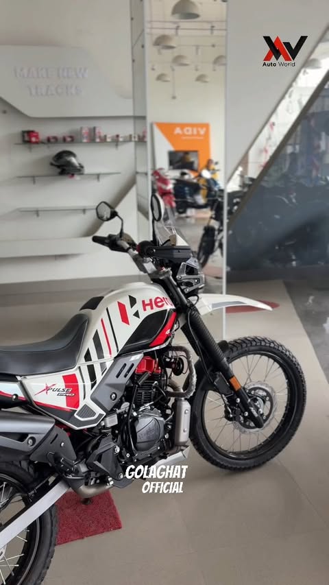 Instagram post by @golaghatofficial.exe for Hero MotoCorp. Caption reads: Get vour favorite Hero bikes & scooters with a LOW....