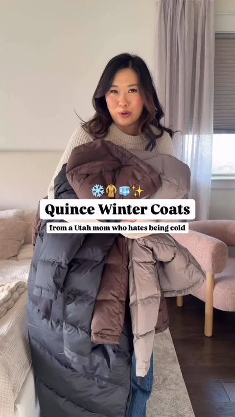 Instagram post by @sandyalamode for Quince. Caption reads: Comment “WANT IT” to get the links to the....