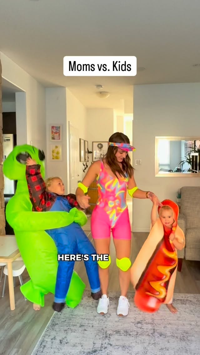 Instagram post by @nellecreations for Party City. Caption reads: [...] kids have other plans 😂 Thanks to....