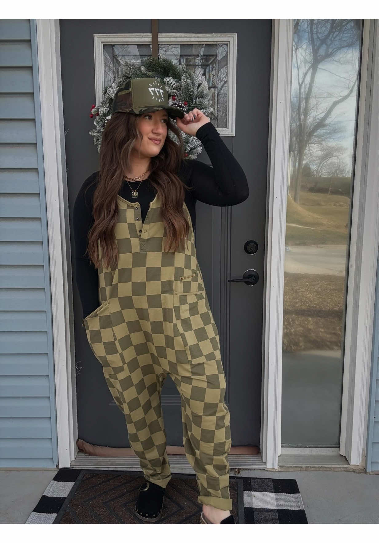 TikTok post by @karaad for RAGS. Caption reads: So obsessed with this 🫒😍 @RAGS Apparel #romper....