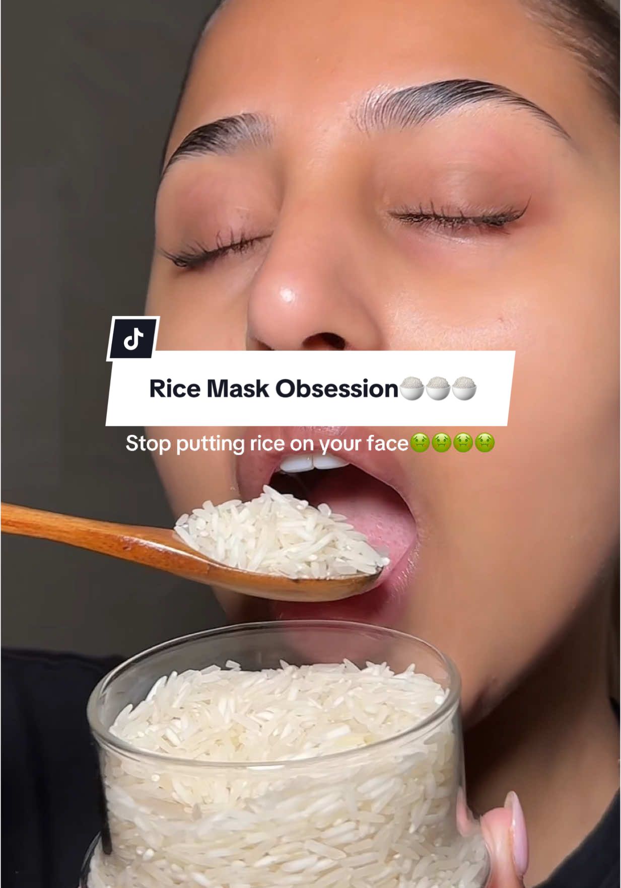 TikTok post by @lailapaul7 for Beauty Of Joseon. Caption reads: Rice mask from @Beauty of Joseon  has my in a....