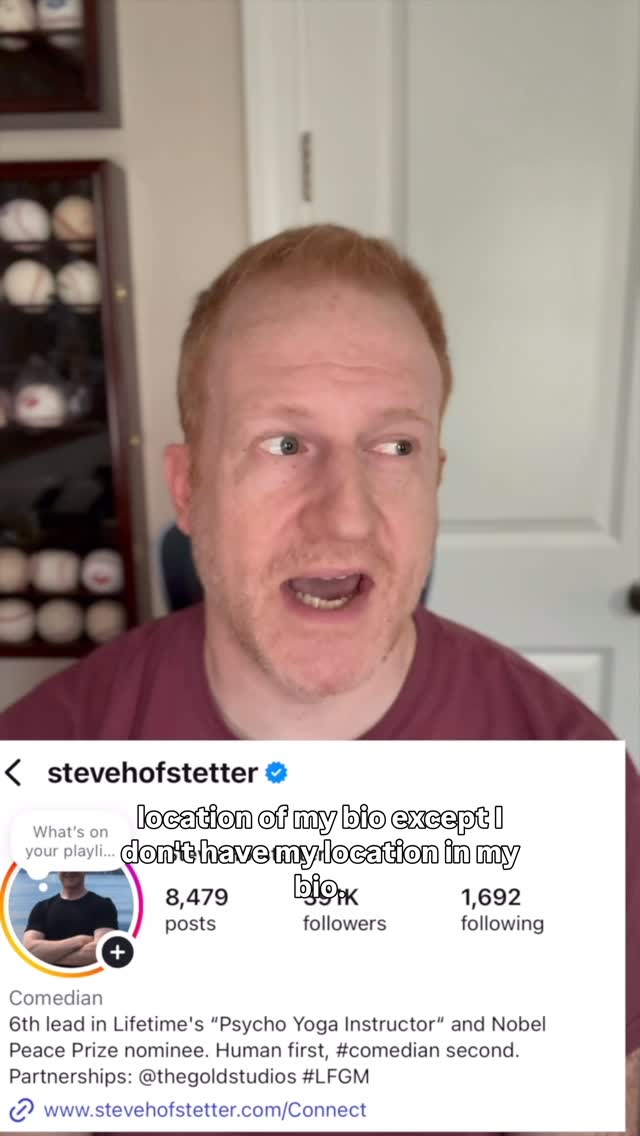 Instagram post by @stevehofstetter for Rooms To Go. Caption reads: The continuing saga of @roomstogo #feelthefear....