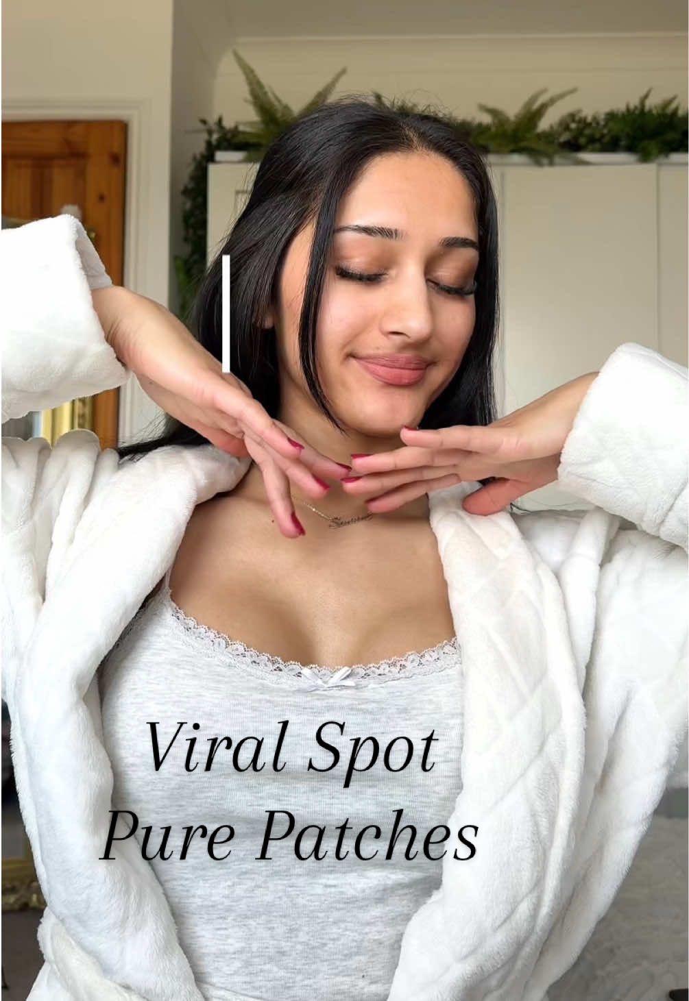TikTok post by @sonambilkhu for PurePatch. Caption reads: I tried THAT viral spot patch @PurePatch | Night....