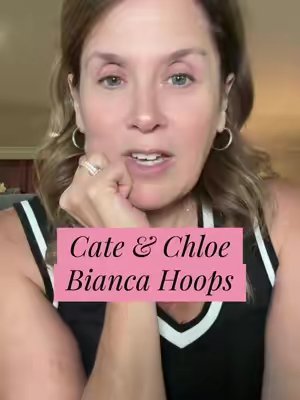 TikTok post by @kim.thompson70 for Cate & Chloe Jewelry. Caption reads: Some things just make you smile every time you put....