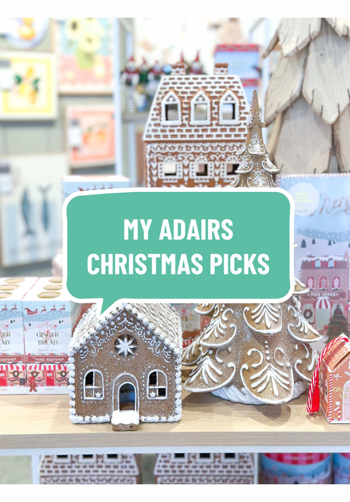 TikTok post by @living_an_organised_life for Adairs. Caption reads: ADAIRS CHRISTMAS RANGE //@Adairs has outdone [...].