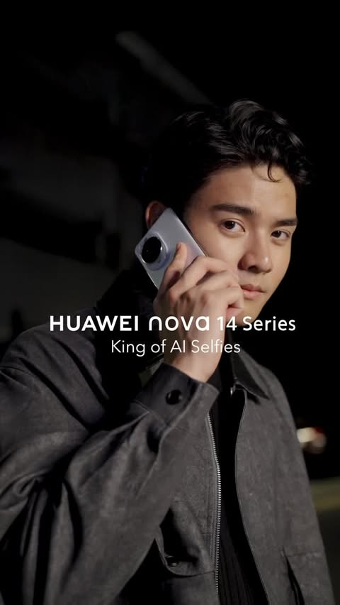 Instagram post by @michaelsager_ for Huawei Mobile PH. Caption reads: Ready to level up your selfie game? 

The....