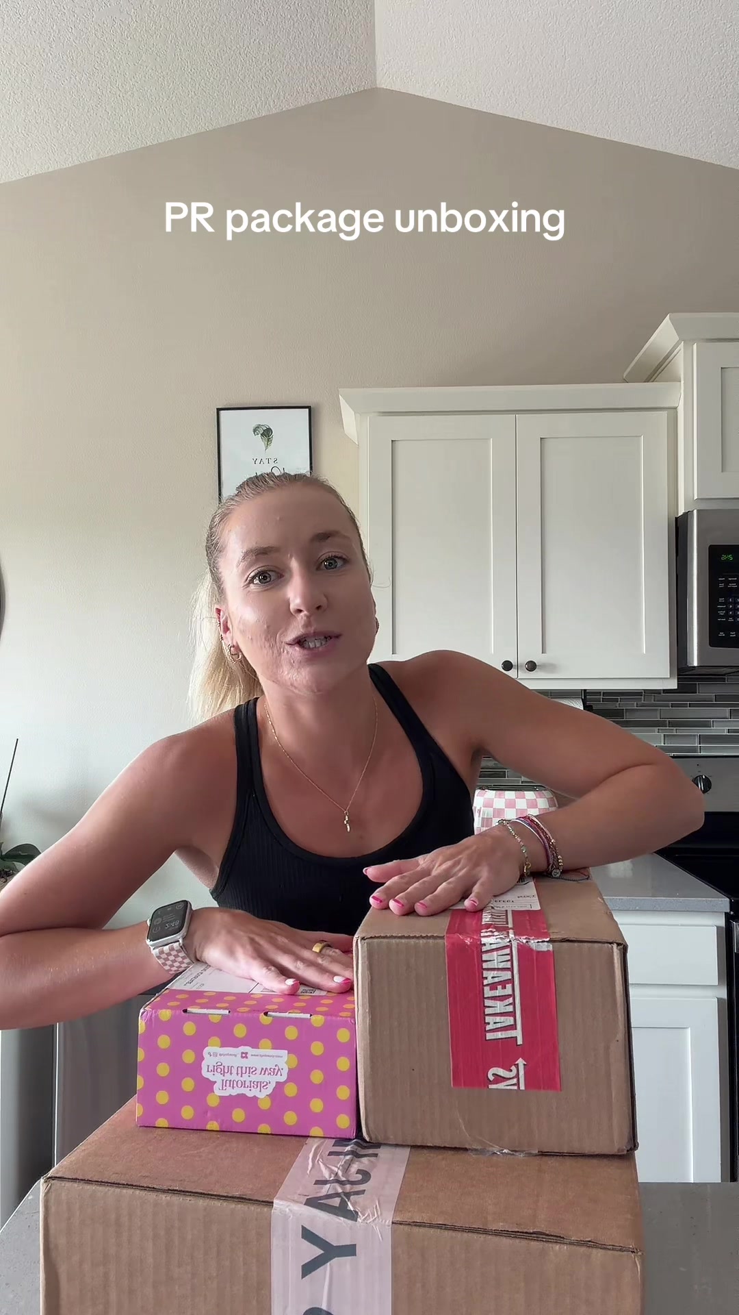 TikTok post by @msbrandiragan for Emi Jay. Caption reads: [...] Accessories @Katie Lynn Ward @Takeaways @Emi....