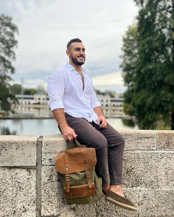 Instagram post by @_dnzhrz for Trendhim. Caption reads: Dropping this bag here to make your look even....