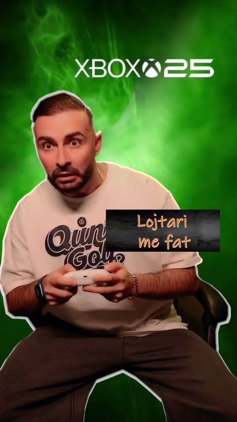 Instagram post by @engjell_hoxha for Fanta. Caption reads: [...] jep loja . . . disa t’i sjell fati me Fanta....