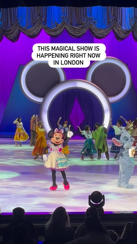 Instagram post by @thelondonkids for Disney On Ice. Caption reads: Catch this magical show in London until 4th....