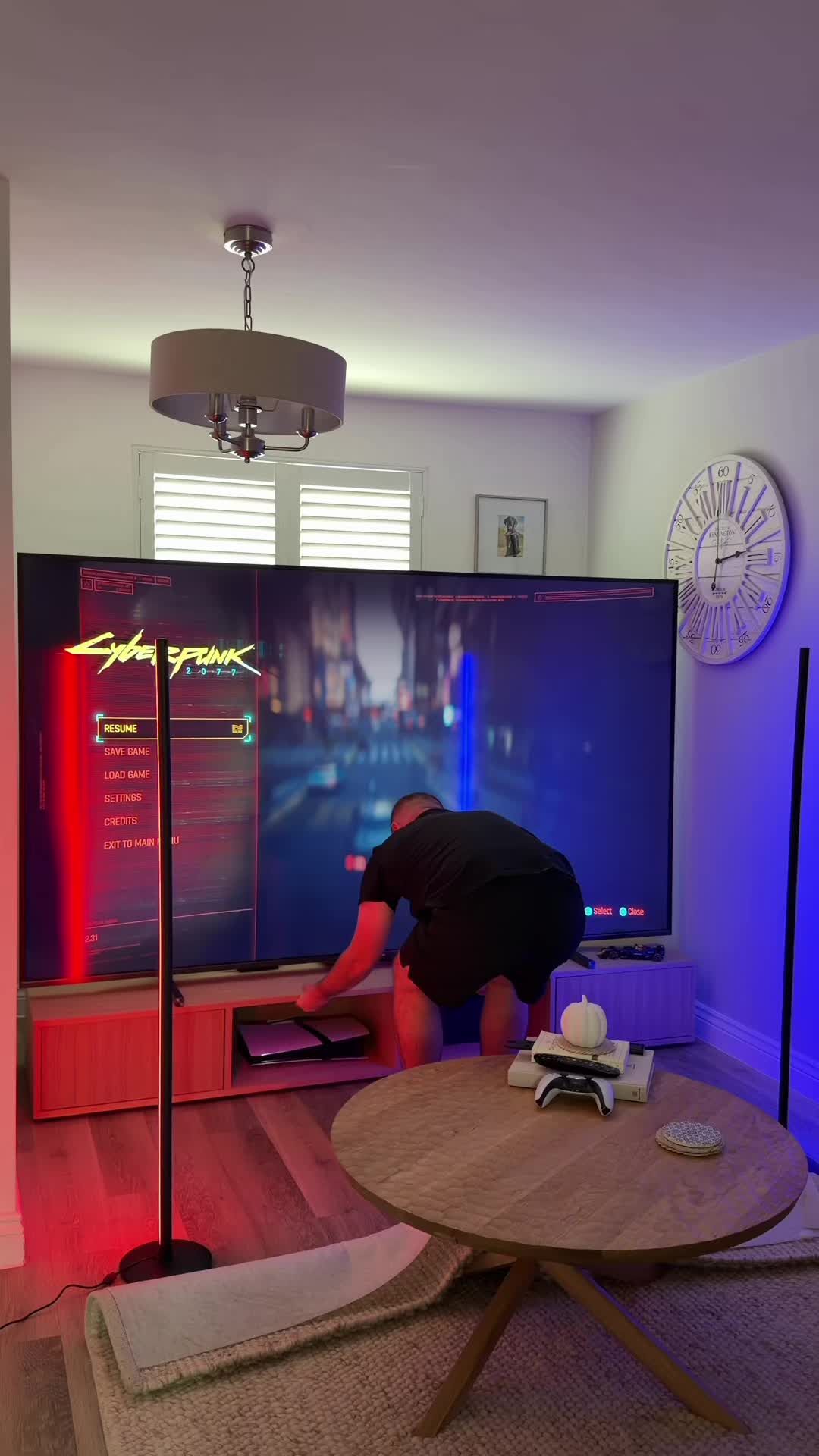 TikTok post by @thedeveloperadam_ for SwitchBot. Caption reads: [...] my lighting at my to 💡  Thanks to....