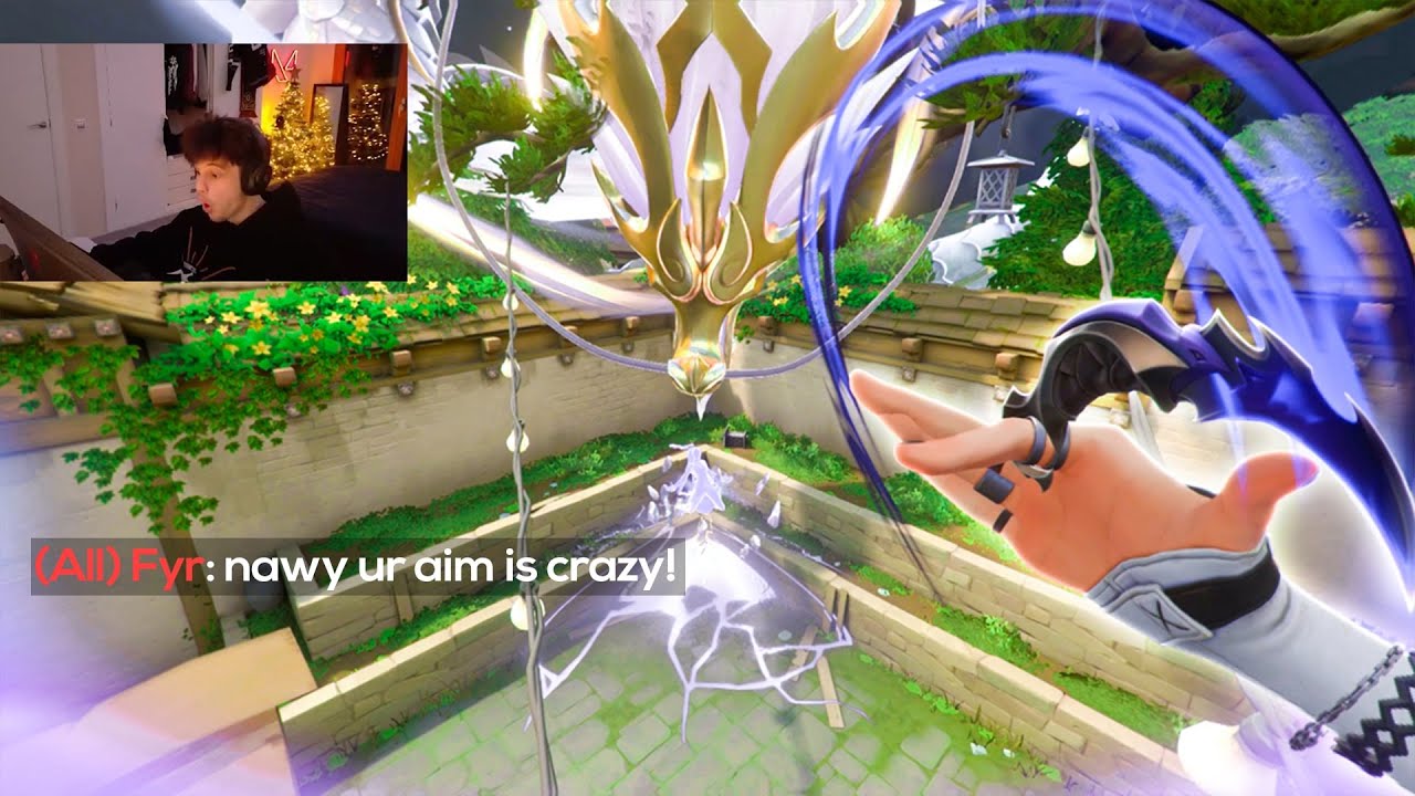 YouTube post by @nawyFPS for WALLHACK. Caption reads: The Aim that took over Valorant - Nawy 2025.