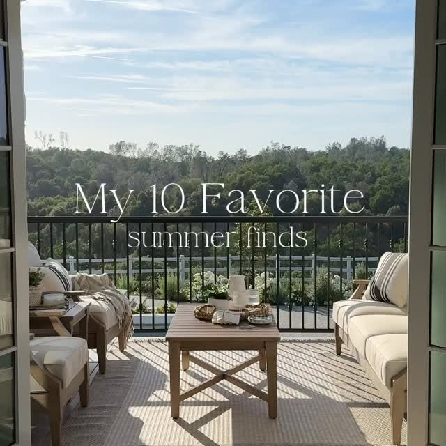 Instagram post by @ourfrenchcountryfarm for Wayfair. Caption reads: Summer is here and I’m sharing my 10 favorite....