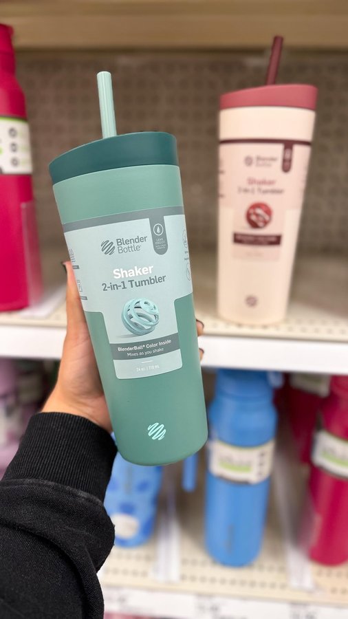 Instagram post by @targetiseverything for BlenderBottle. Caption reads: #ad Have you heard the news yet? The....