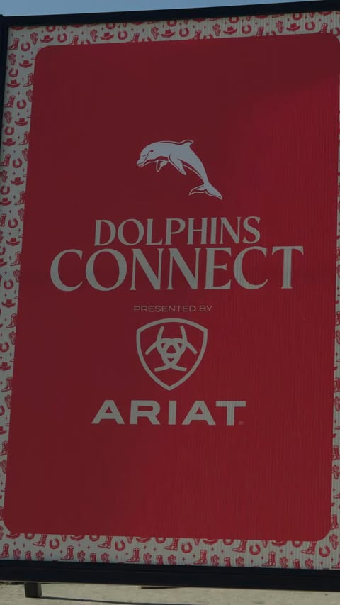 Instagram post by @dolphinsnrl for Ariat International, Inc.. Caption reads: Rounding up our partners for another Dolphins....