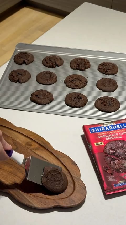 Instagram post by @jennycookies for Ghirardelli Chocolate Company. Caption reads: Cookies by the fire 🔥🍪 Look for @ghirardelli....