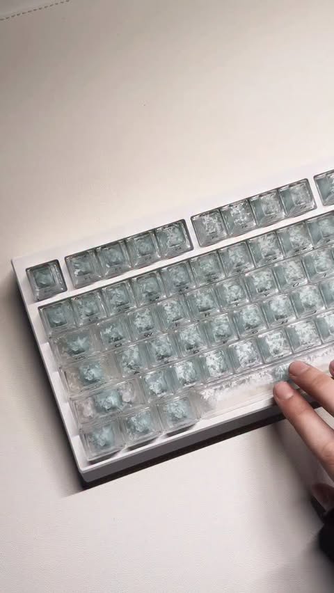 Instagram post by an influencer for XVX Keyboard. Caption reads: As/gifted @xvx__keyboard Forged Carbon keycaps set....