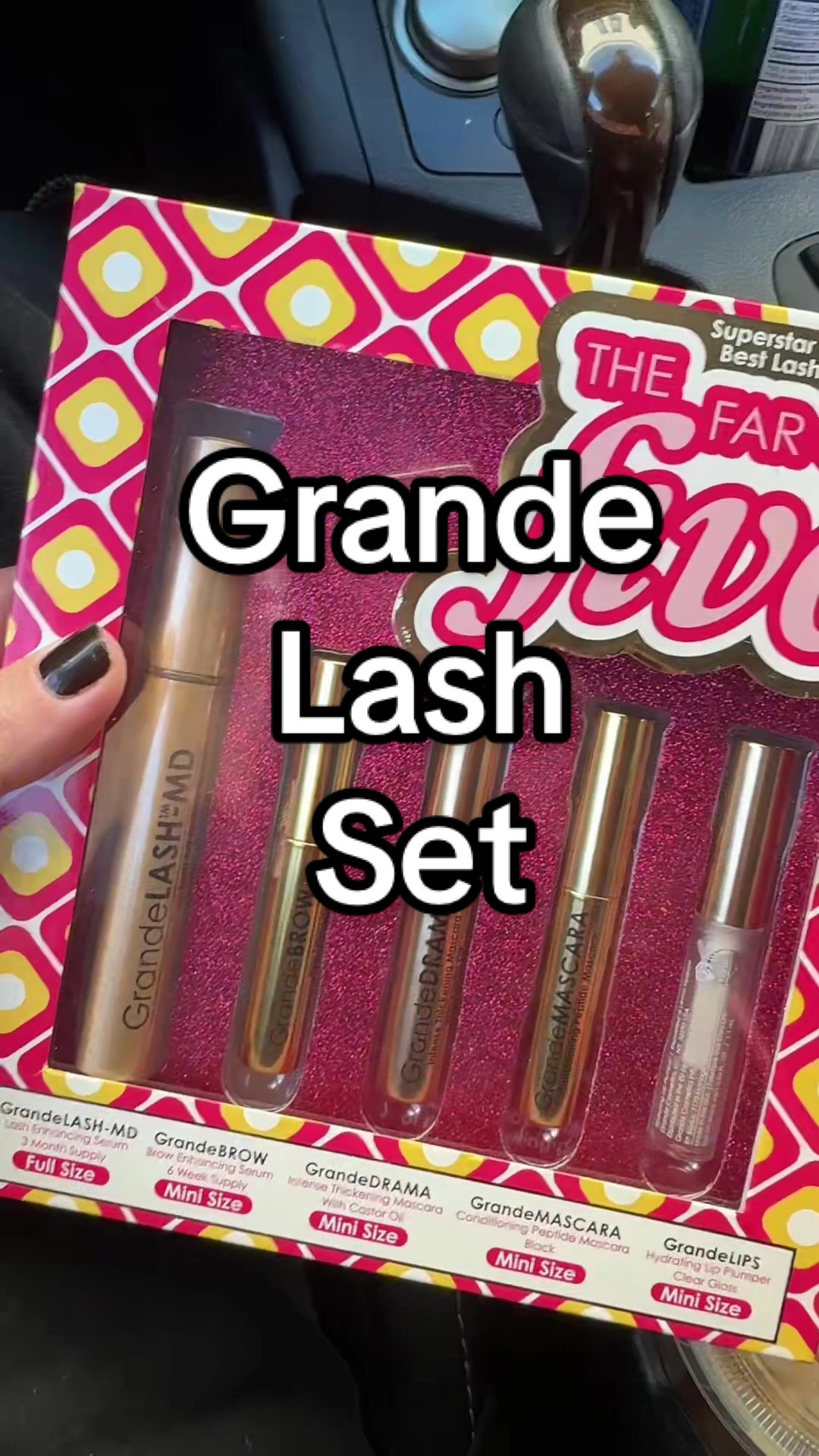 TikTok post by @iamliz917 for Grande Cosmetics. Caption reads: Love the @Grande Cosmetics serum #bfcm [...].