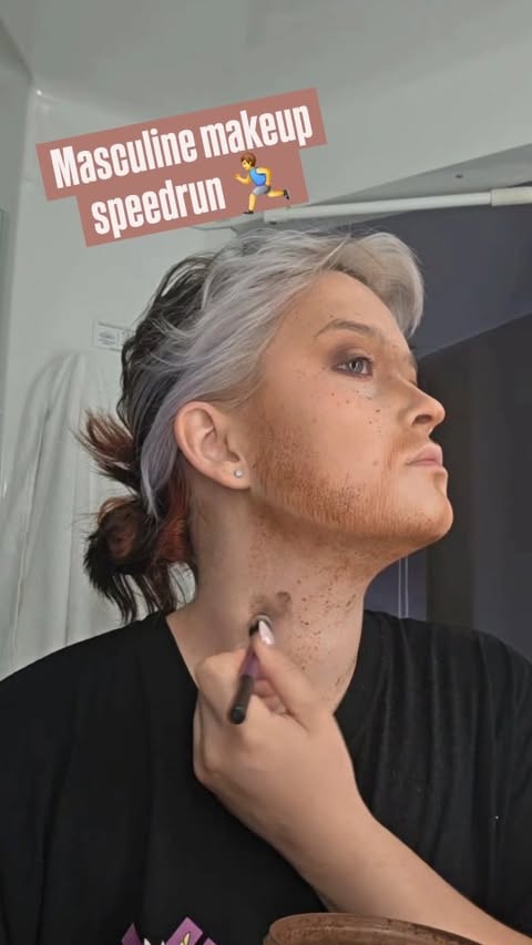 Instagram post by @opal.ink.cosplay for Mehron Makeup. Caption reads: [...] (Mehron Dirt Powder kindly gifted by....