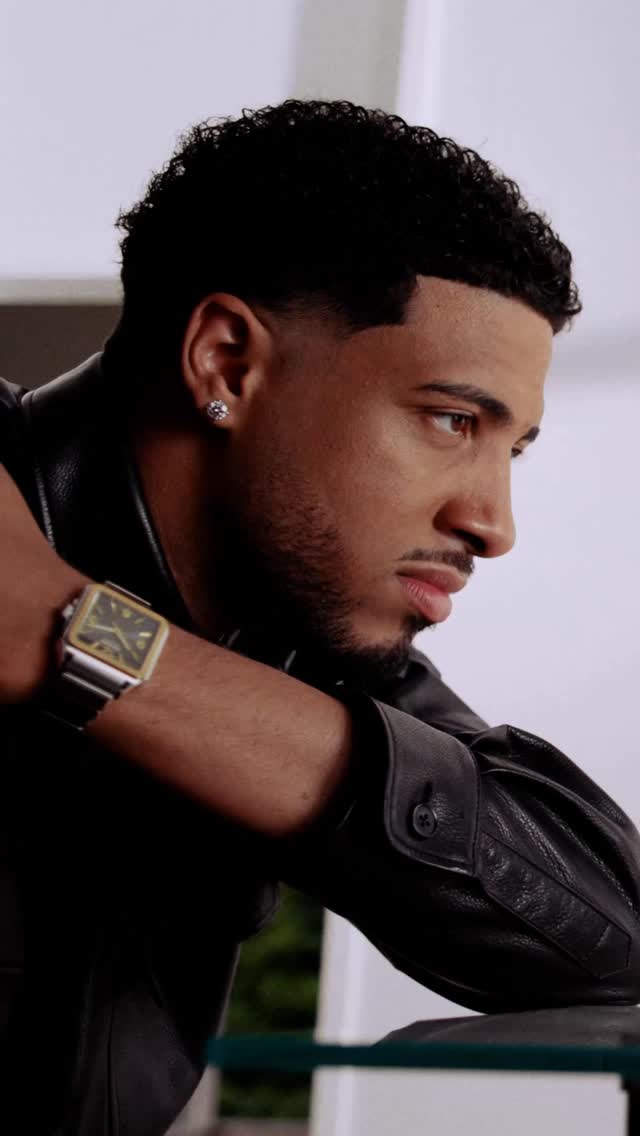 Instagram post by @tyresehaliburton for Movado. Caption reads: In the ‘Always in Motion’ campaign, we meet Tyrese....