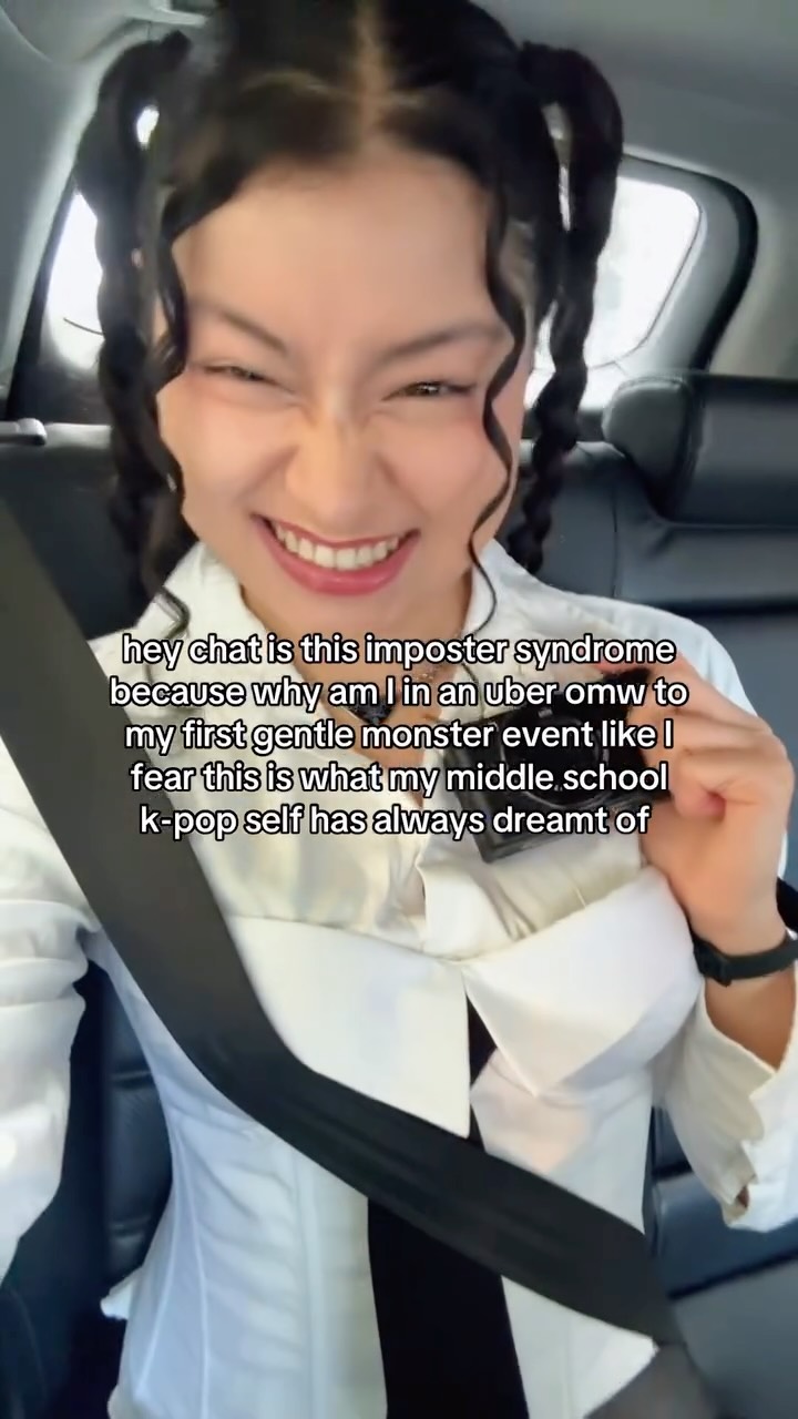 Instagram post by @zinia.lee for GENTLE MONSTER. Caption reads: @gentlemonster Years of getting fomo when other....