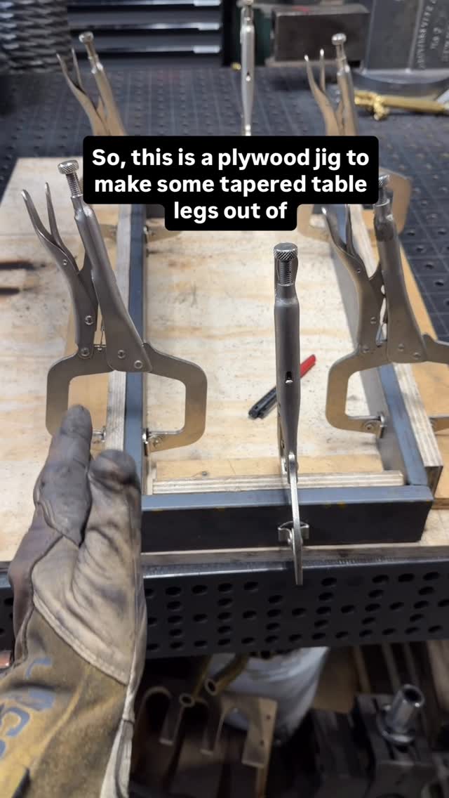 Instagram post by @makeeverythingshop for Lincoln Electric. Caption reads: Did you know you can weld on plywood?? People....