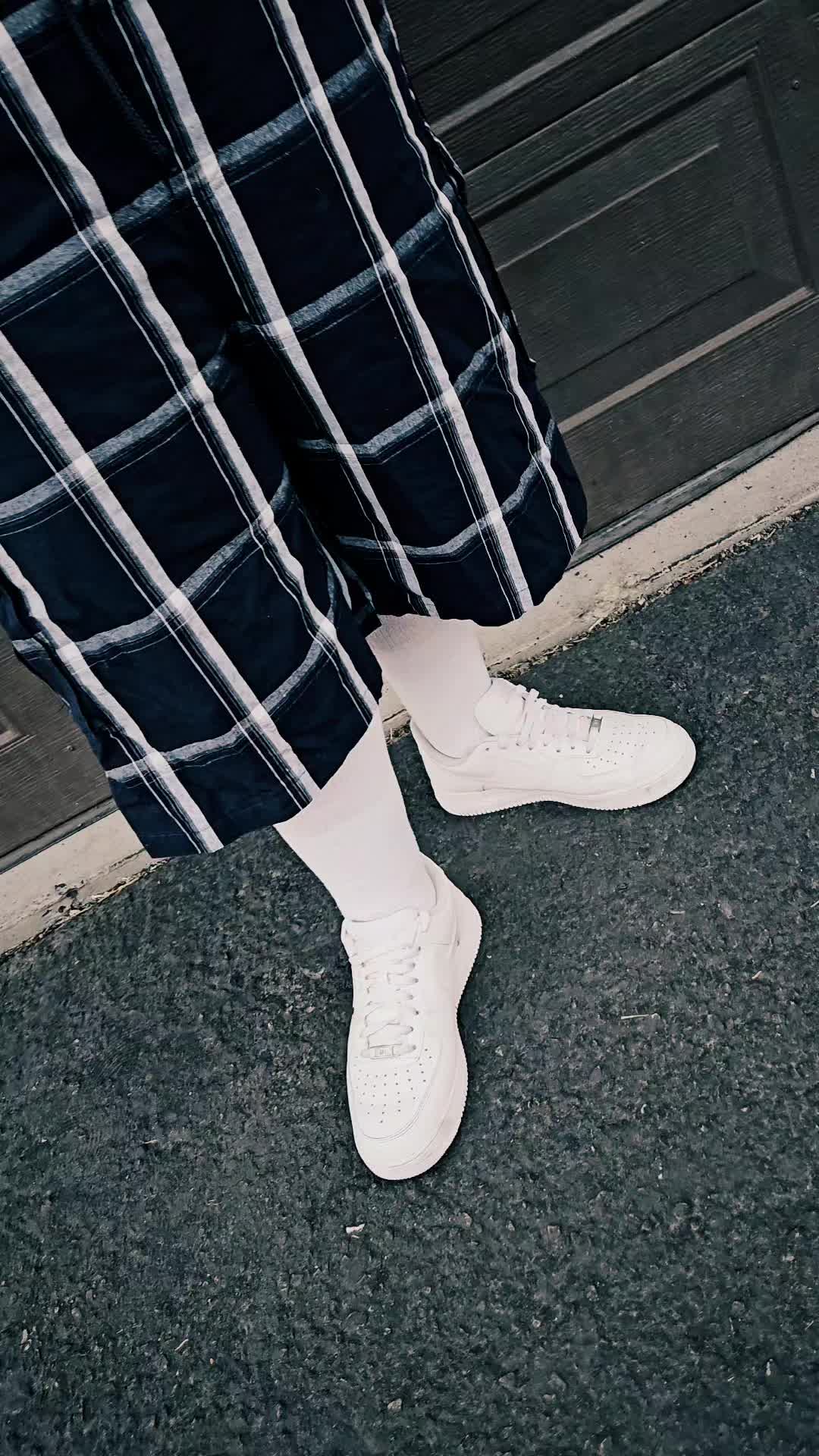 TikTok post by @raiderz801 for Shaka Wear. Caption reads: Fit check🔵🔵🔵 #shakawear #shakashorts #firme....