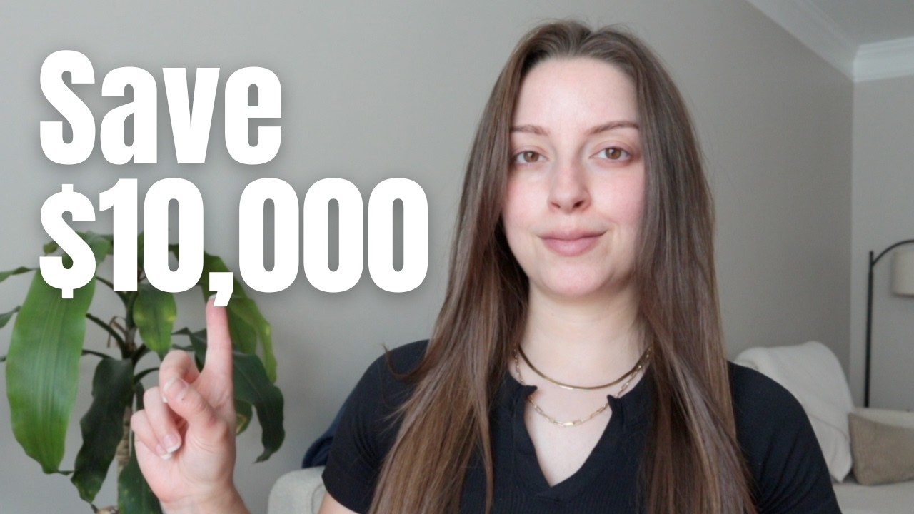 YouTube post by @PersonalFinancewithLeila for Thinkific. Caption reads: How to Save $10,000 (Money Saving Tips).