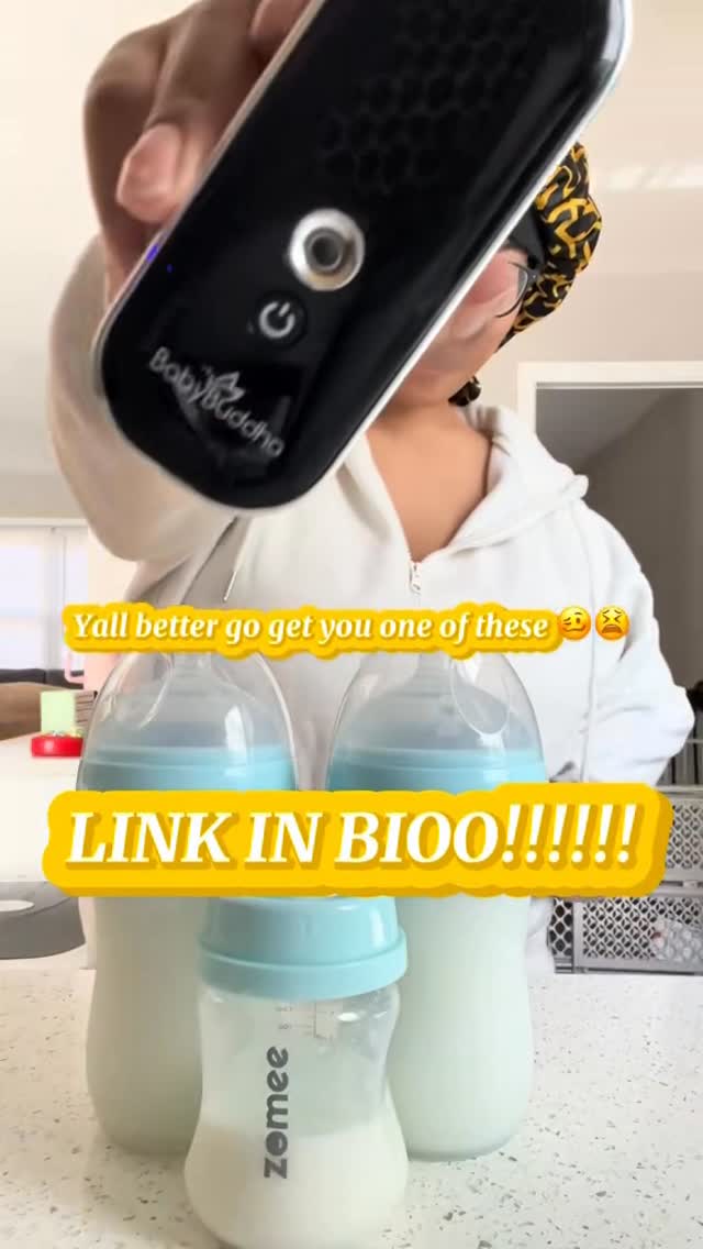 Instagram post by @thedestinyjade for Zomee. Caption reads: Medela cups + baby Buddha motor = successful pump....