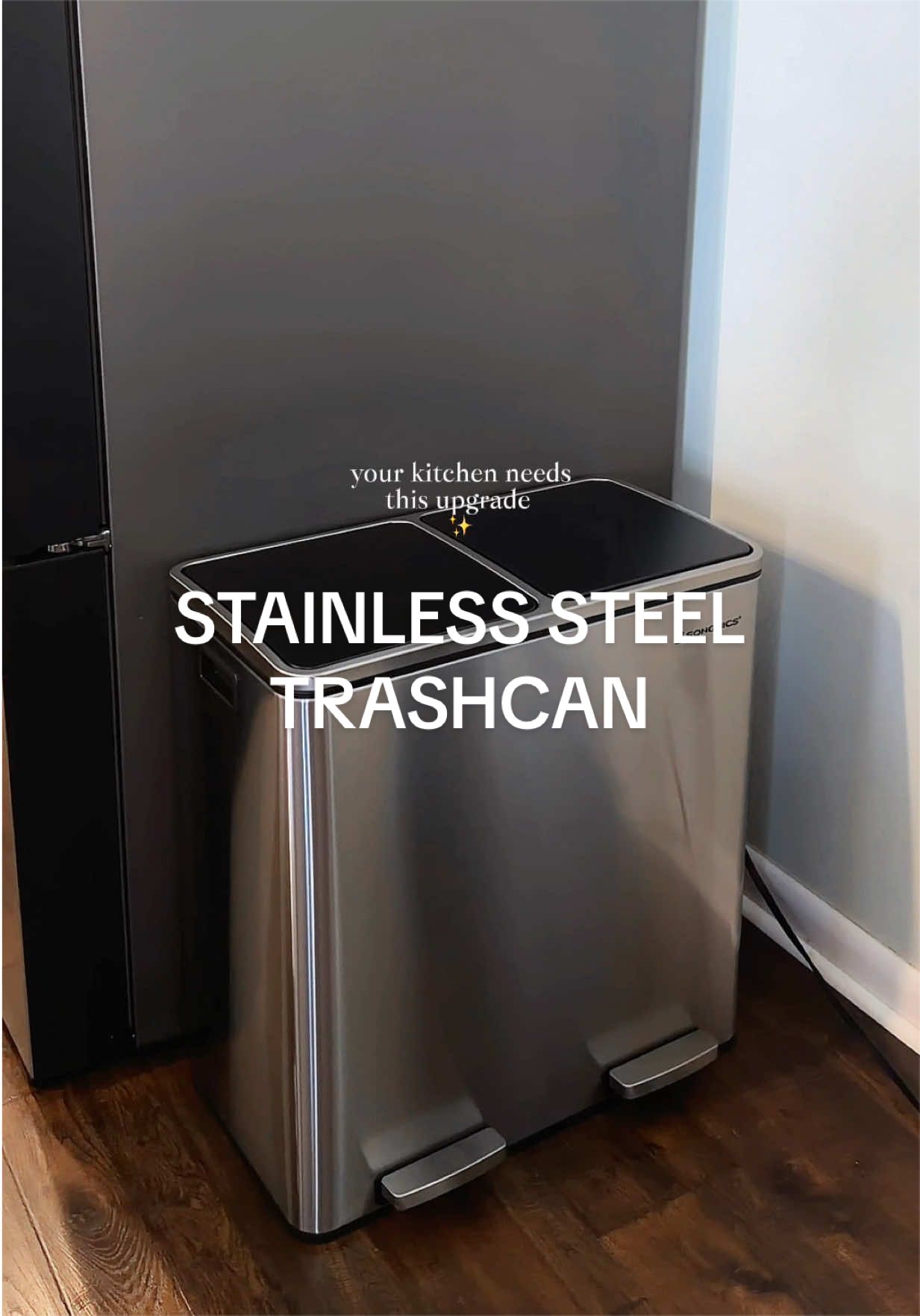 TikTok post by @jenniferrbrown for Songmics. Caption reads: [...] ✨ it comes with trash bags too 🤩 @SONGMICS....