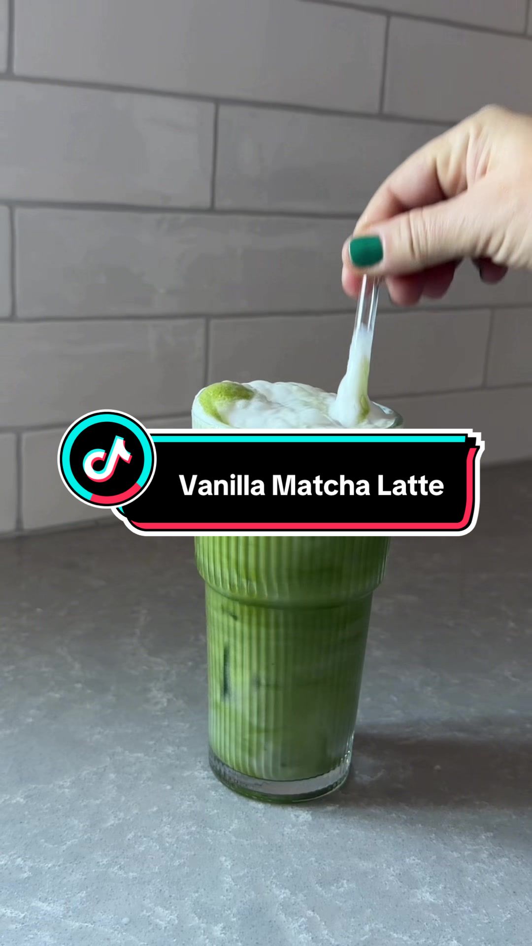 TikTok post by @kellyrosesarno for Jade Leaf Matcha. Caption reads: [...] 1. Cute Cup 2. Milk of Choice 3. @Jade Leaf....