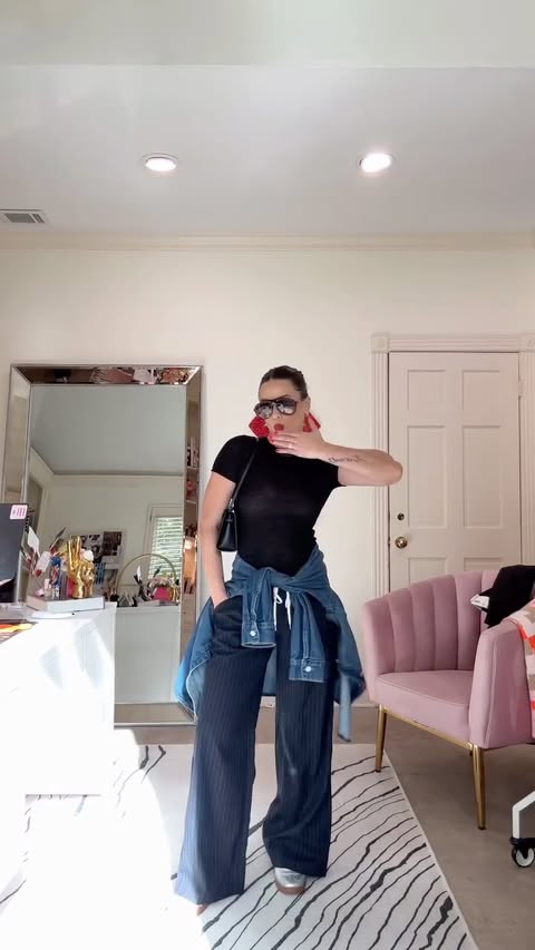 Instagram post by @uptownwithellybrown for Avec Les Filles. Caption reads: Casual doesn’t mean sloppy, it means....