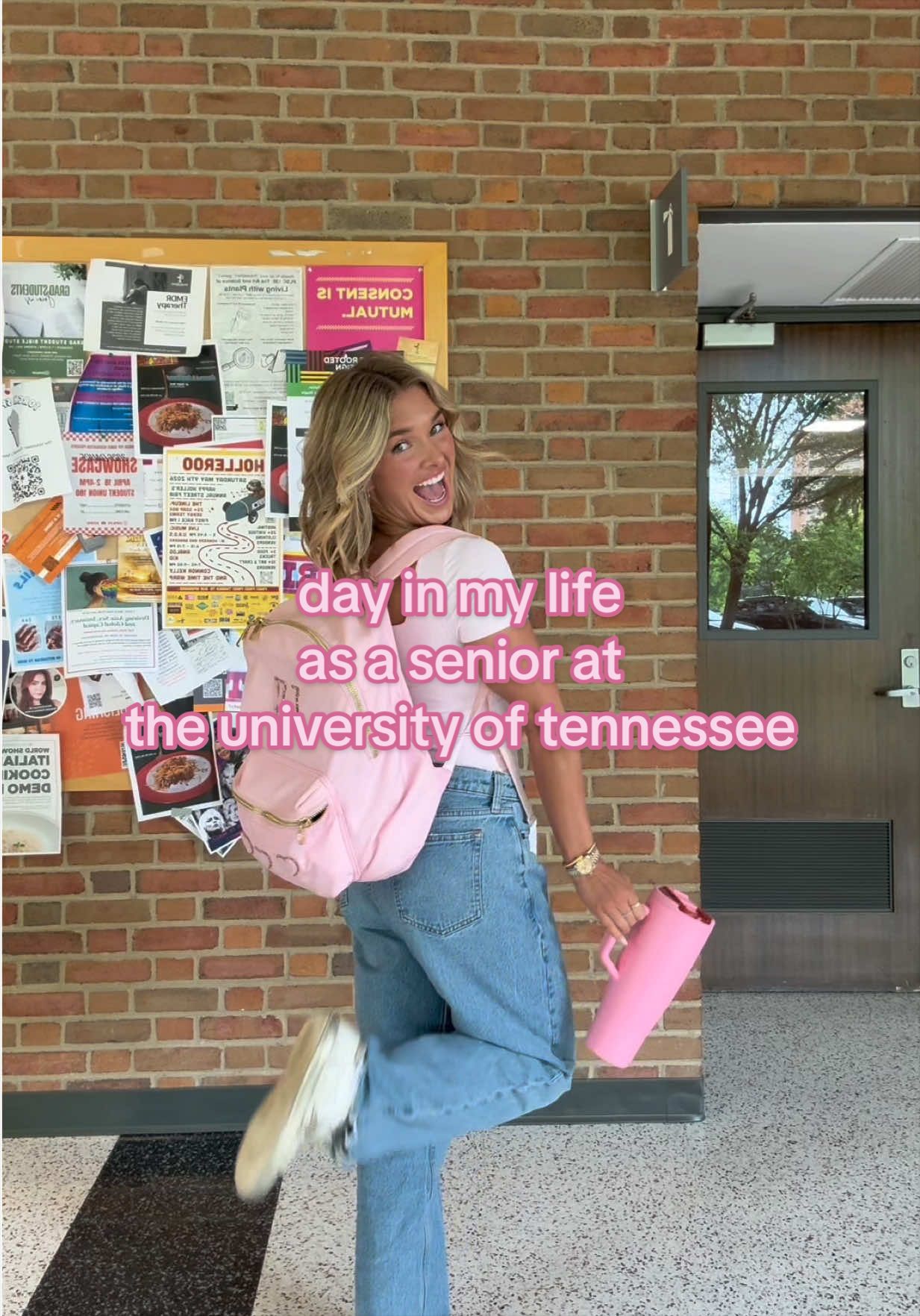 TikTok post by @laniekristin for Alani Nu. Caption reads: [...] of tennessee!!!!💖🌈🧡✨👼🏼 @CeraVe @Alani....
