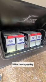 Instagram post by @theflippingnomad for Battle Born Batteries. Caption reads: [...] batteries are on sale! I use Battle Born....