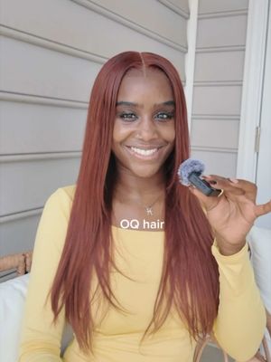 TikTok post by @laniiykoia for OQ Hair Shop. Caption reads: @oqhairshop she’s perfectttt✨😍😍😍🍂🧸 #oqhair....