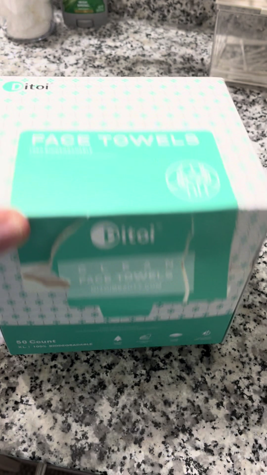 TikTok post by @krisakridge21 for Ditoi Face Towels. Caption reads: [...] #musttry #home #work #anywhere @Ditoi Face....