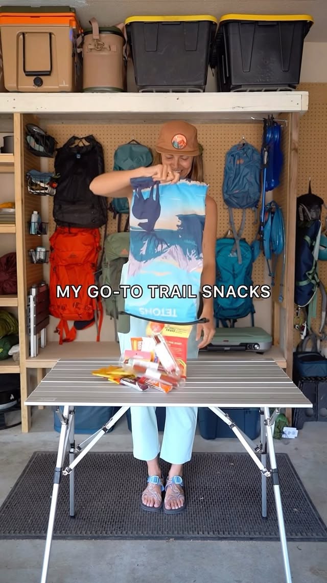 Instagram post by @wherewewentnext for Solely. Caption reads: [...] go-to trip snacks: @theprobar @clifbar....