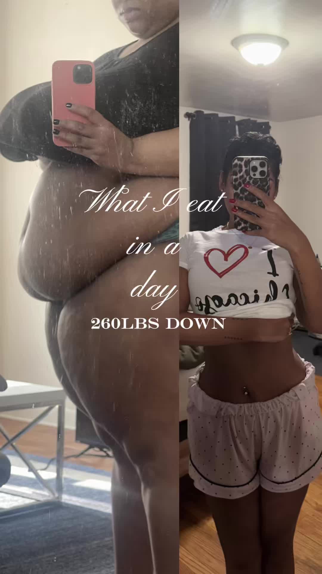 TikTok post by @charisma.renee for Goodles. Caption reads: [...] 260lbs down✨ the gouda flavor of the....
