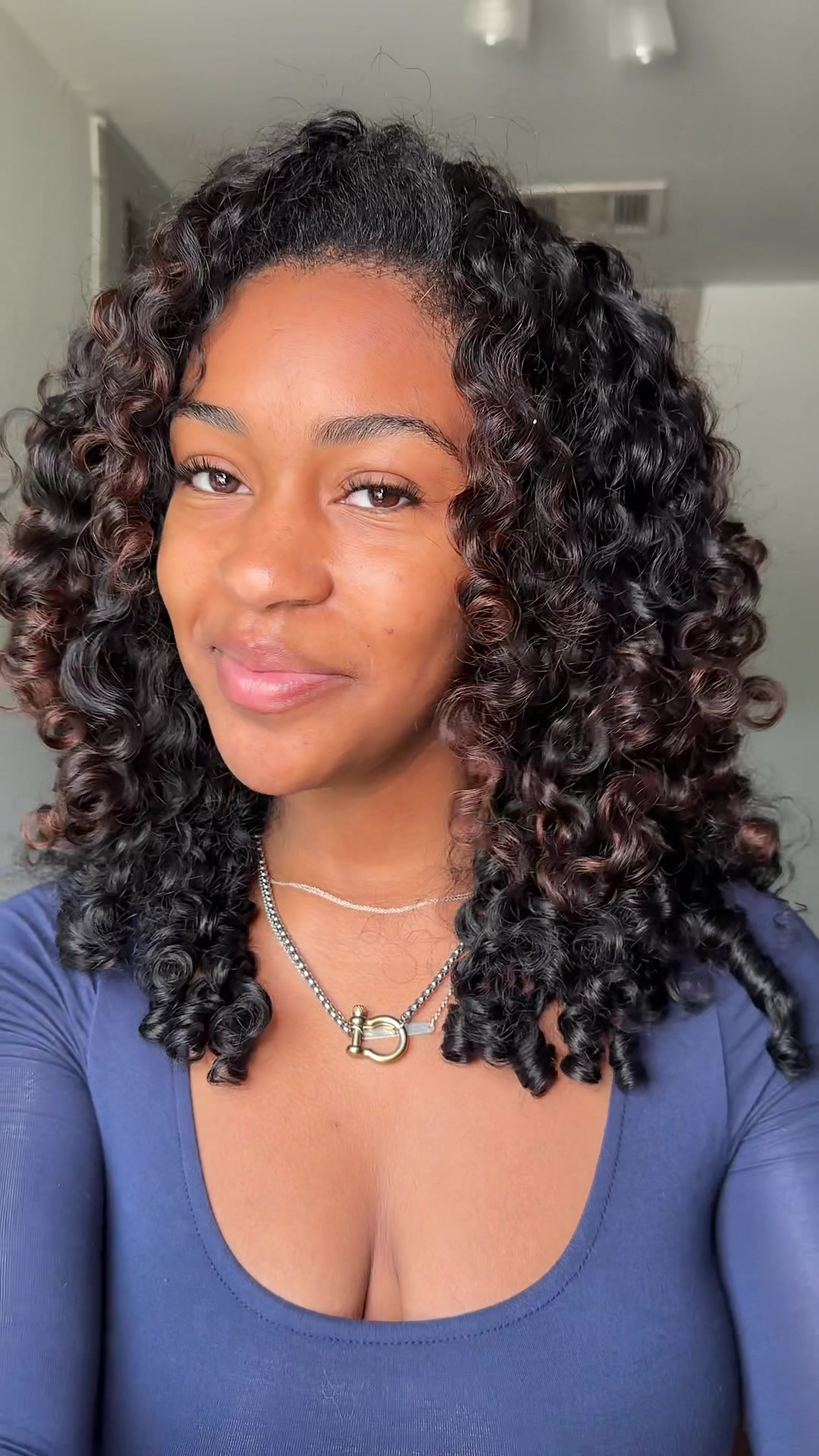 TikTok post by @kelssopretty for Amika. Caption reads: [...] that new hair routine unlocked thanks to....
