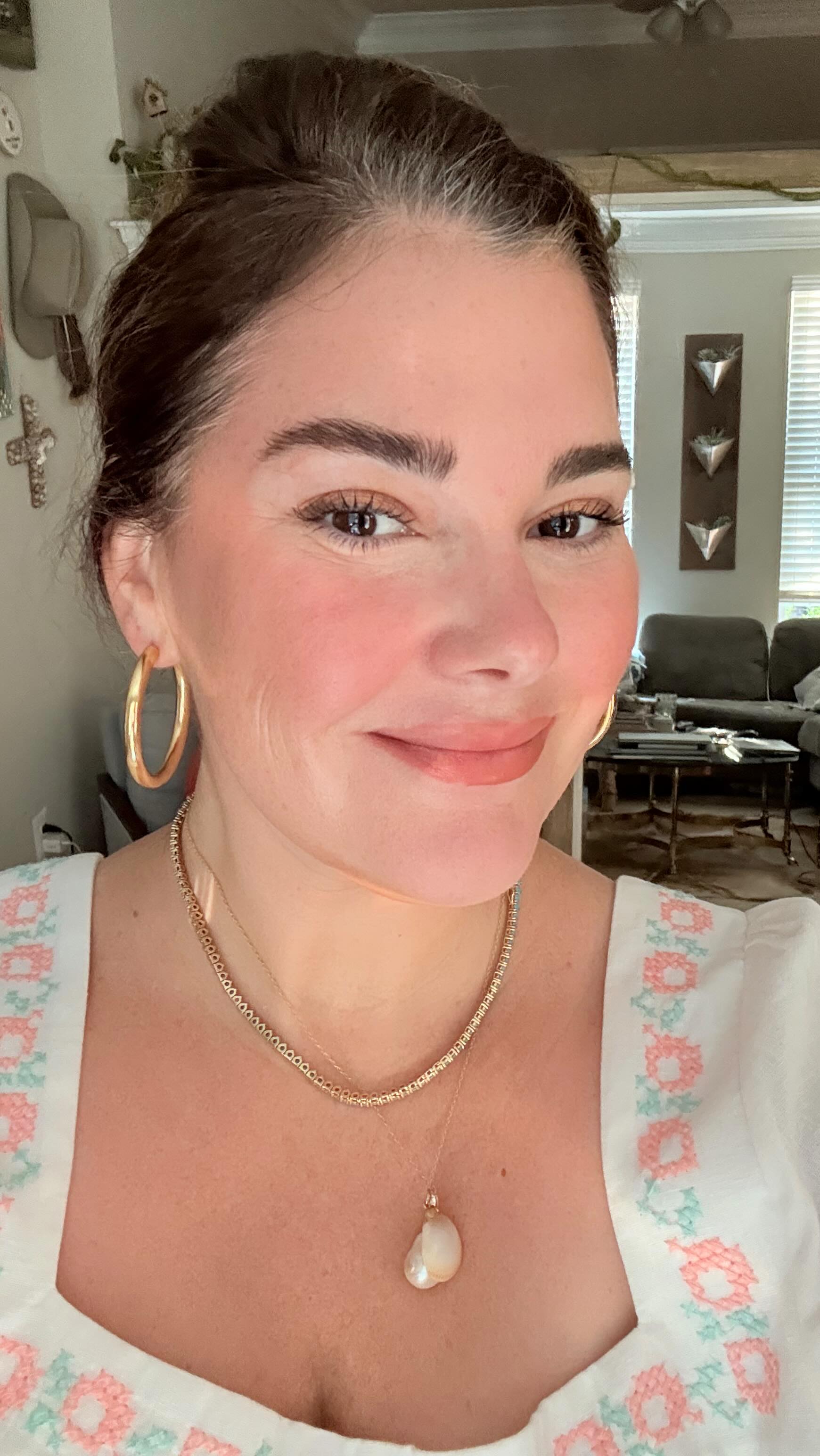 Instagram post by @thecattspjs for Larroudé. Caption reads: [...] - be normal.” 

my outfit c/o @sezane....