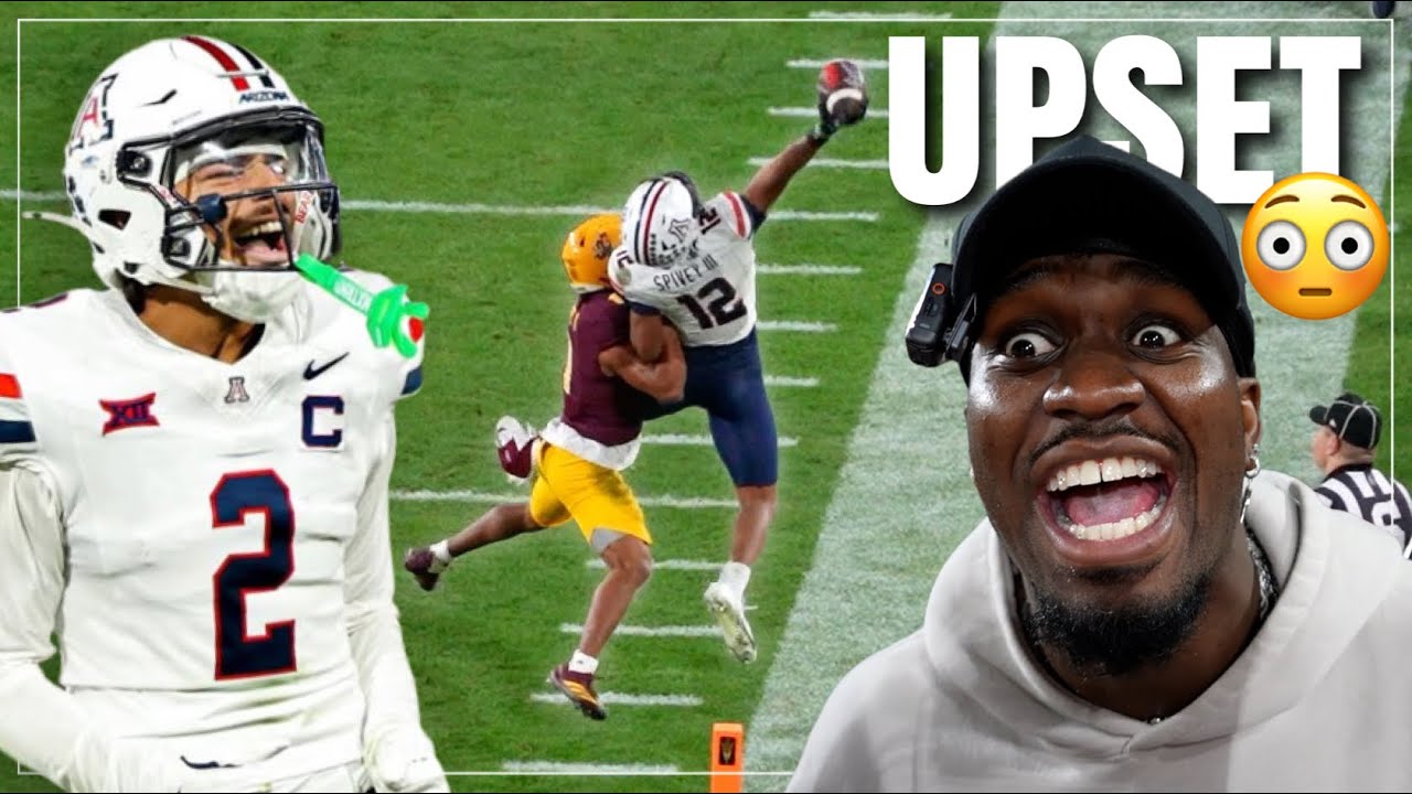 YouTube post by @ahhwiwiii for PrizePicks. Caption reads: They Upset Their RIVAL At Their Stadium! (ARIZONA....