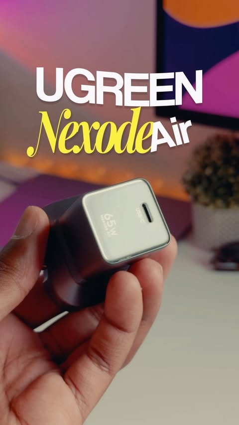 Instagram post by @sam_hlab for UGREEN. Caption reads: This charger is 70% faster than yours! 🔋 #techtok....
