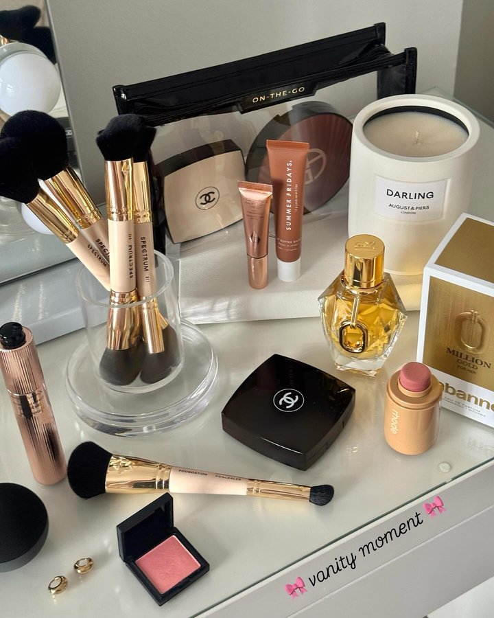 Instagram post by @addict_to_beauty_ for Spectrum Collections. Caption reads: 🎀 New on my vanity this week 🎀

Swipe for more....