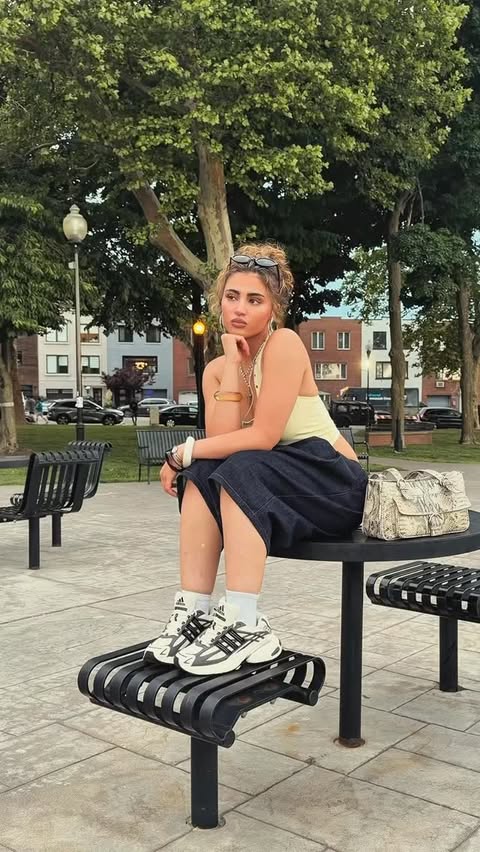 Instagram post by @alexis.lindseyyy for adidas Originals. Caption reads: [...] every moment in my Adidas XLG 2.0....