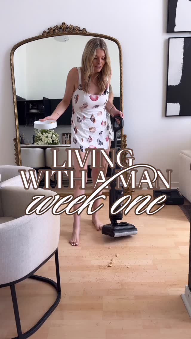 Instagram post by @isabellasloft for Tineco. Caption reads: “Living with a man” So many of you asking about....