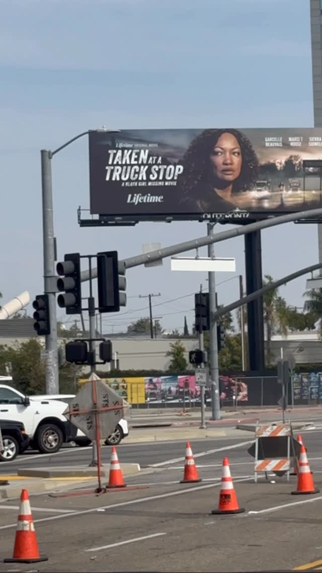 Instagram post by @garcelle for Lifetime. Caption reads: So cool!!! Taken at a truck stop tonight 8 PM....