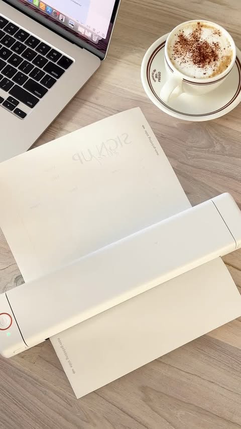 Instagram post by @sisletter_joy for Phomemo. Caption reads: Comment “PRINT” and I’ll send the🔗 to your....