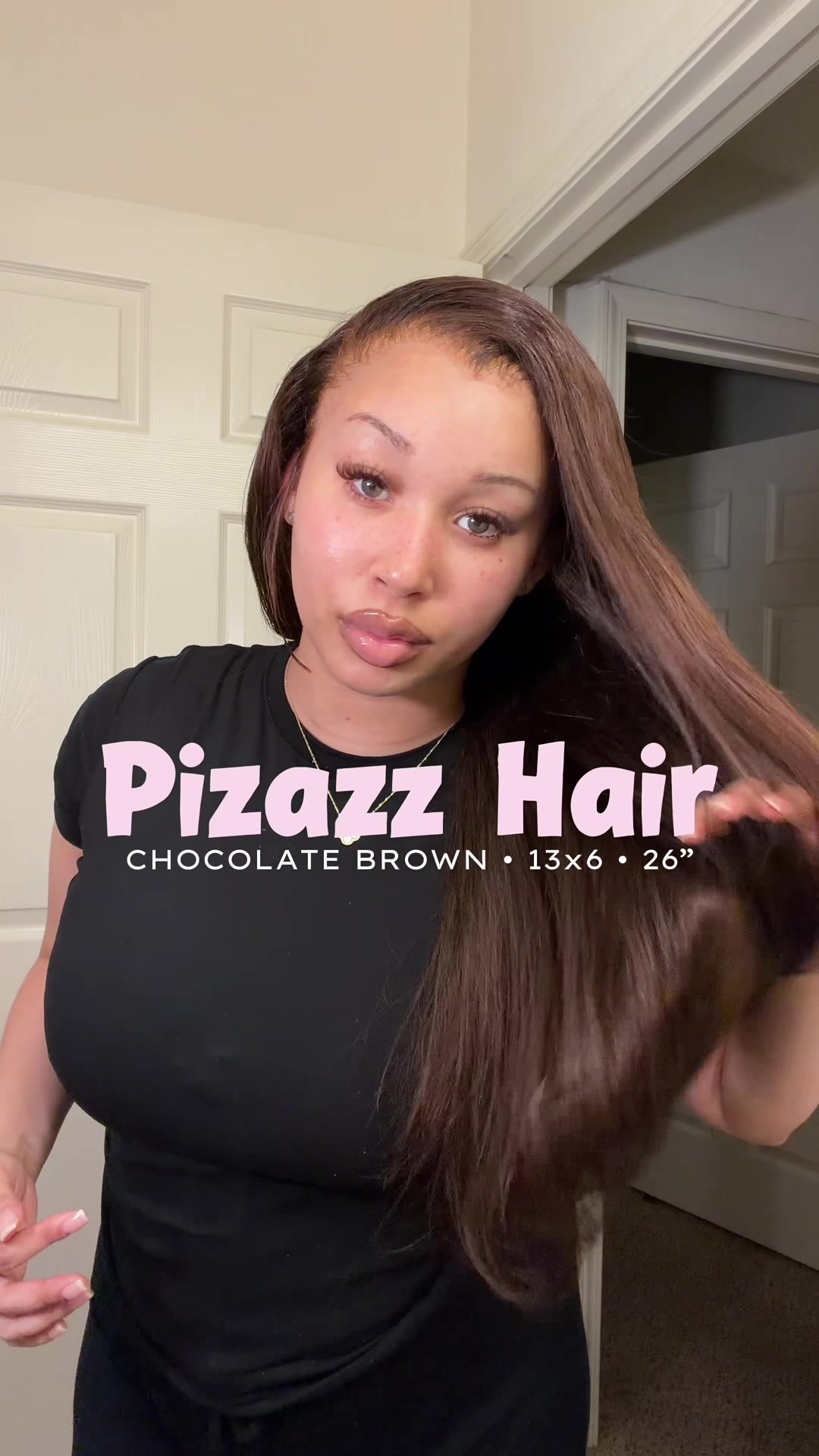 TikTok post by @therealdesmichelle for Pizazz Hair. Caption reads: [...] look like it came out the scalp? 😍 @Pizazz....