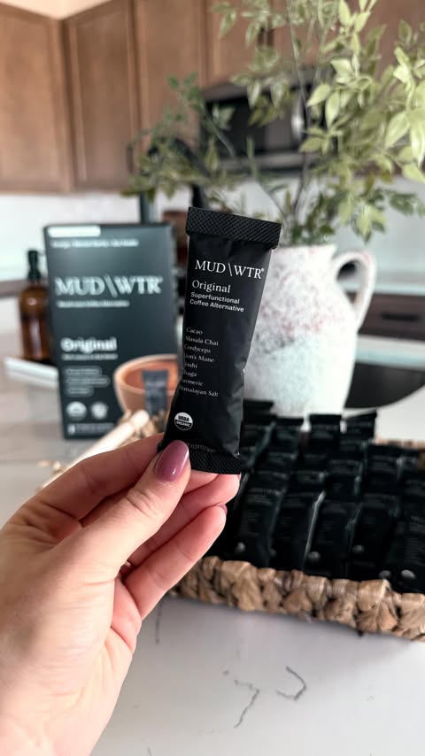 Instagram post by @thecraftedstudioco for MUD/WTR. Caption reads: [...] launching in Costco! ☕️🍄🌿 @drinkmudwtr ☀️....